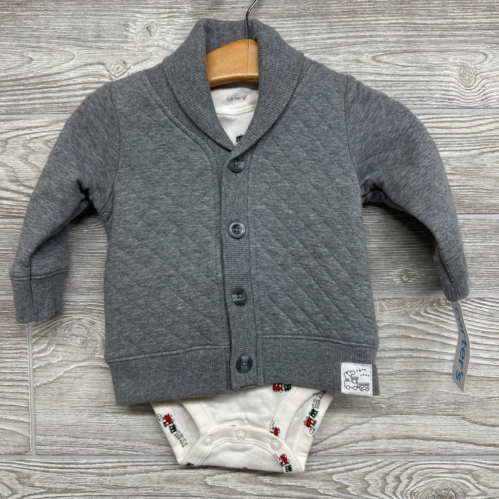 NEW Quilted Jacket & Bodysuit Trains 6M