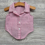 Button Up Tank Top Stripes 12-18m