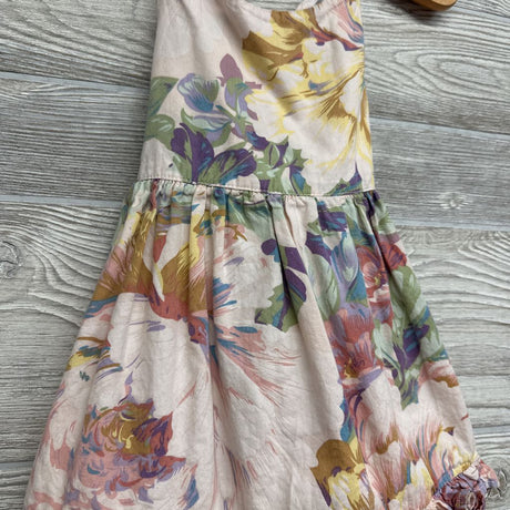 Halter Hi-Lo Dress Flowers Ruffle Trim 9-12m