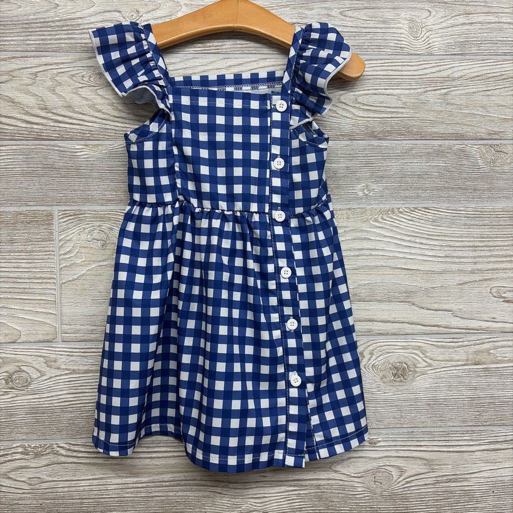 Flutter Strap Dress Gingham 12-18m