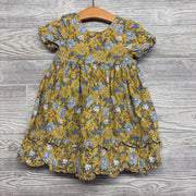 Dress Flowers Ruffle Trim 2t