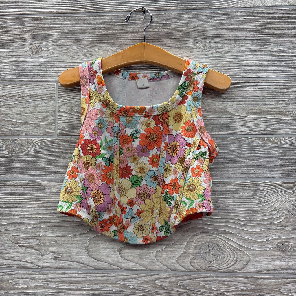 Tank Top Flowers Butterflies 6