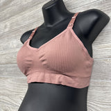 NEW Ribbed Nursing Bra XXL