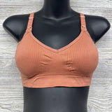 NEW Ribbed Nursing Bra XXL