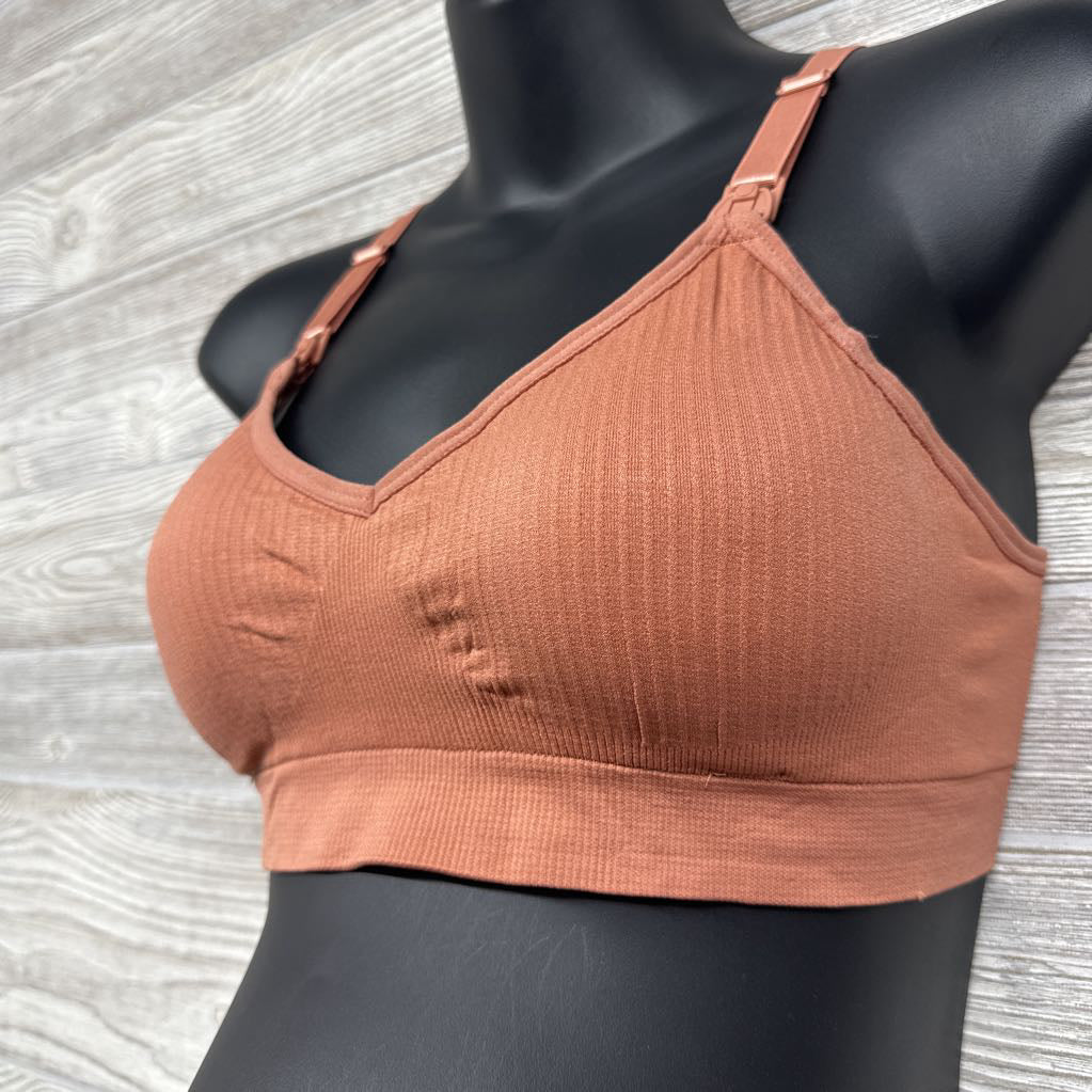 NEW Ribbed Nursing Bra XXL