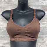 NEW Ribbed Nursing Bra XL