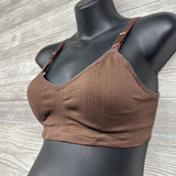 NEW Ribbed Nursing Bra XL