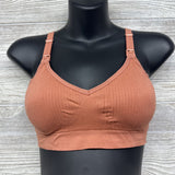 NEW Ribbed Nursing Bra Large