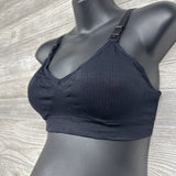 NEW Ribbed Nursing Bra Large