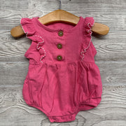 Flutter Sleeve Bubble Romper Buttons 0-3M