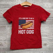Shirt It's A Bad Day To Be A Hotdog Flag 4T