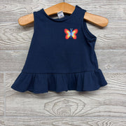 Ribbed Peplum Tank Top Butterfly 12-18M