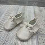 Iridescent Fringe Crib Shoes 1c