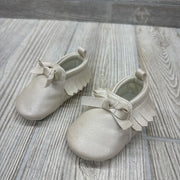 Iridescent Fringe Crib Shoes 1c