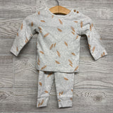 LS Shirt & Pants & Hat Leaves 9M