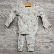 LS Shirt & Pants & Hat Leaves 9M