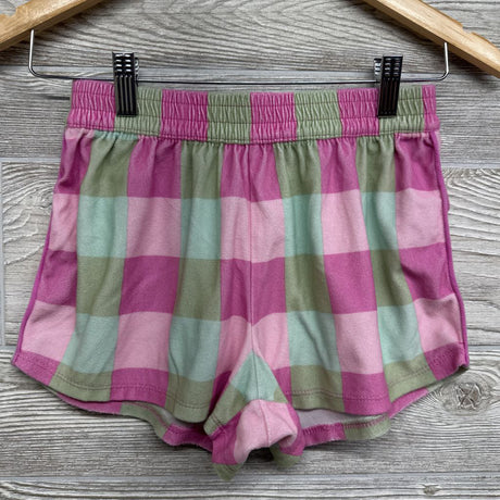 2 Pc Plush Button Up Shirt & Shorts Gingham 10