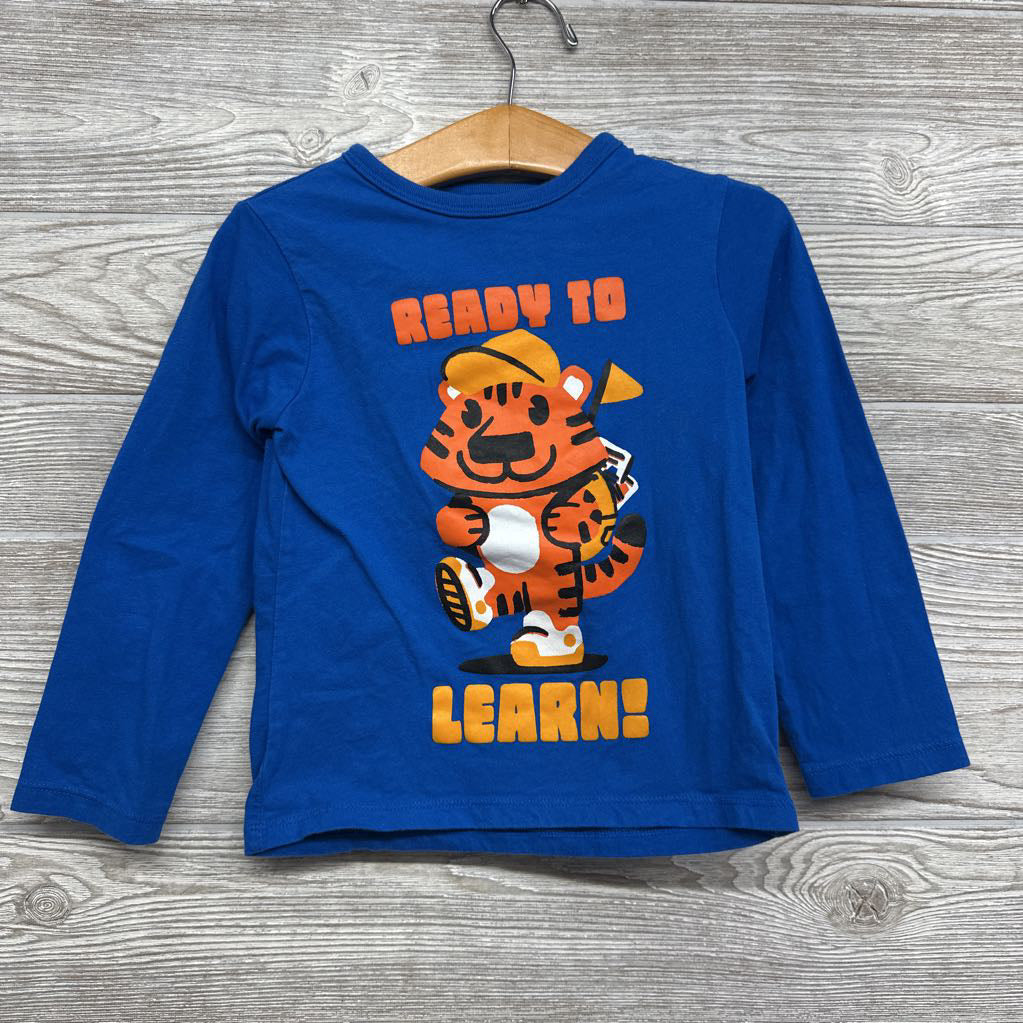 LS Shirt Tiger Ready To Learn 3t