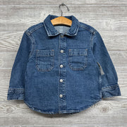 NEW Denim Button Snap Shirt 3t