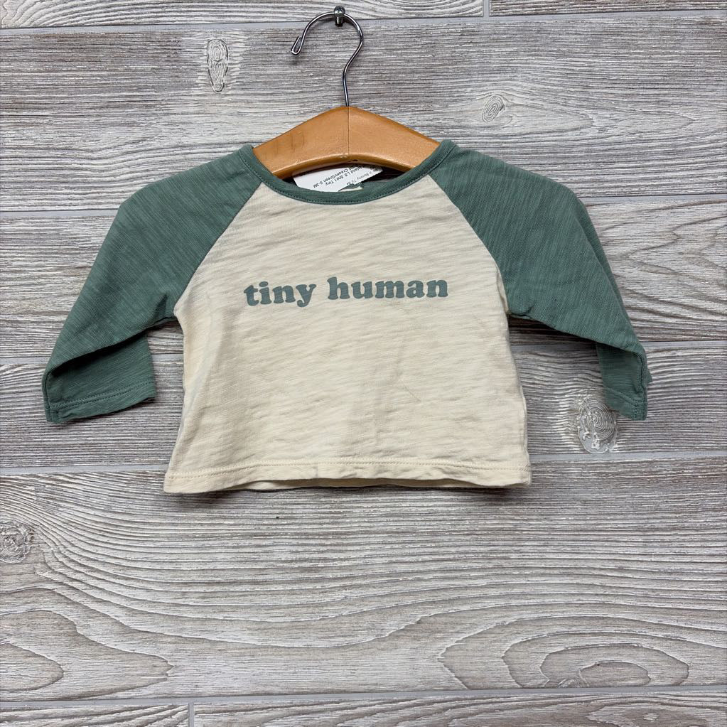 LS Shirt Tiny Human 0-3M