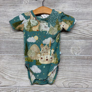 Bamboo Bodysuit Castles Trees 6-12M