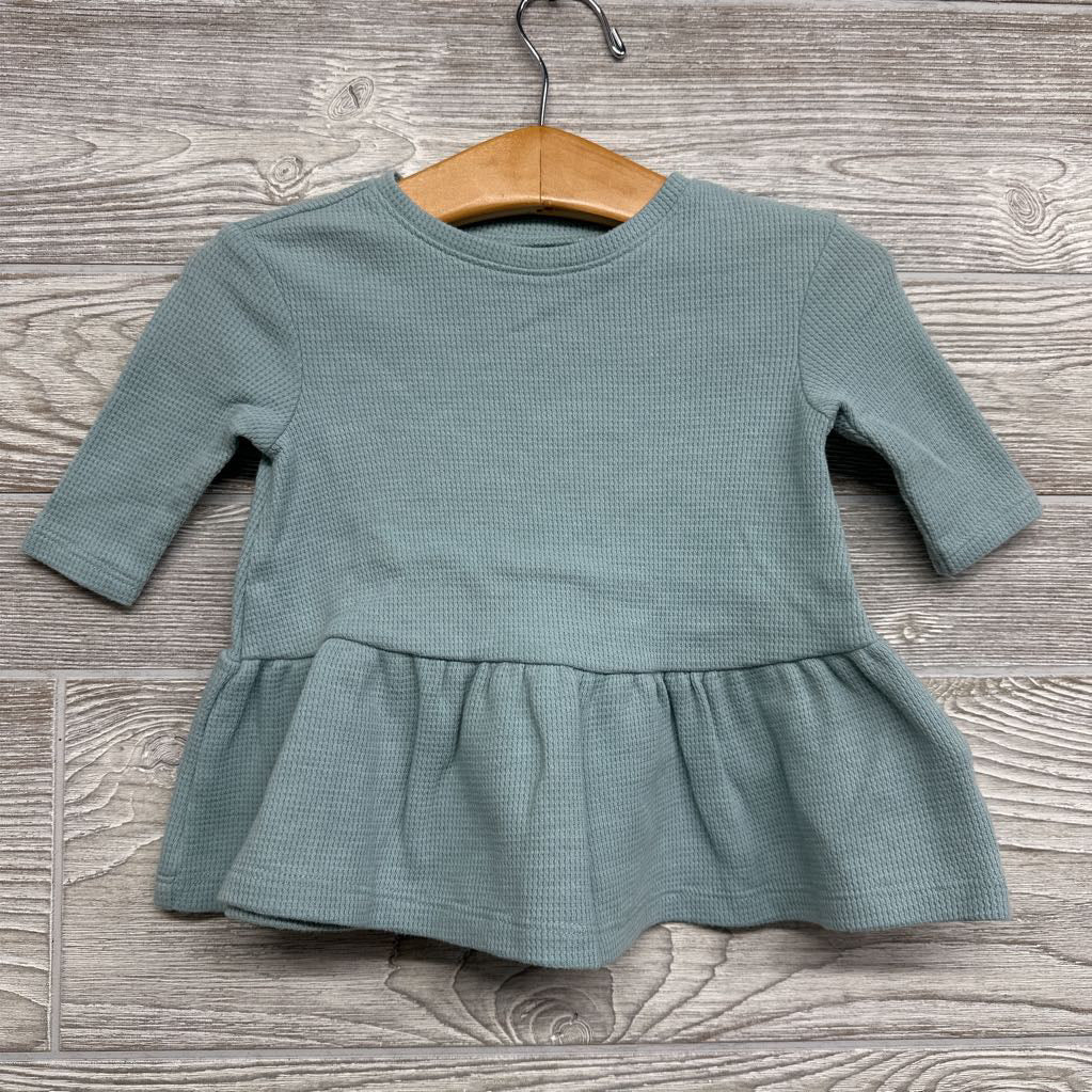 LS Waffle Knit Tunic 0-3M