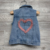 Denim Vest Rhinestones Heart 6