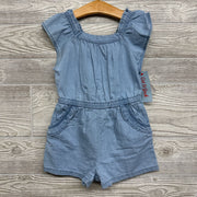 NEW Square Neck Chambray Romper 3T