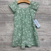 NEW Square Neck Romper Butterflies 2T
