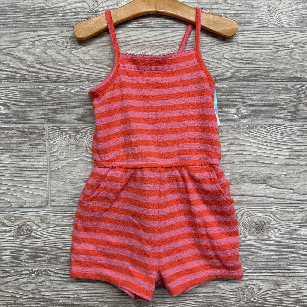 NEW Tank French Terry Romper Stripes 3T