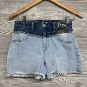 NEW High Rise Ombre Relaxed Denim Shorts 10