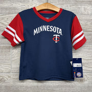 NEW Mesh V Neck Shirt Minnesota Twins 2T