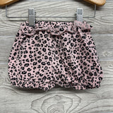 Ruffle Strap Tank Top & Shorts Animal Print 0-3M