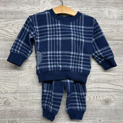 Plaid Crewneck & Pants 6M