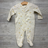 3 Pc Button Up Outfit & Ribbed Shirt & Pants Clouds 9M