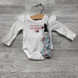 Ribbed Bodysuit Pass Me To Grandma, Flare Pants & Headwrap 3M