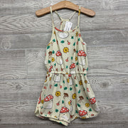 Tank Romper Mushrooms Flowers 6