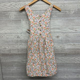 Linen Tank Button Dress Flowers 14