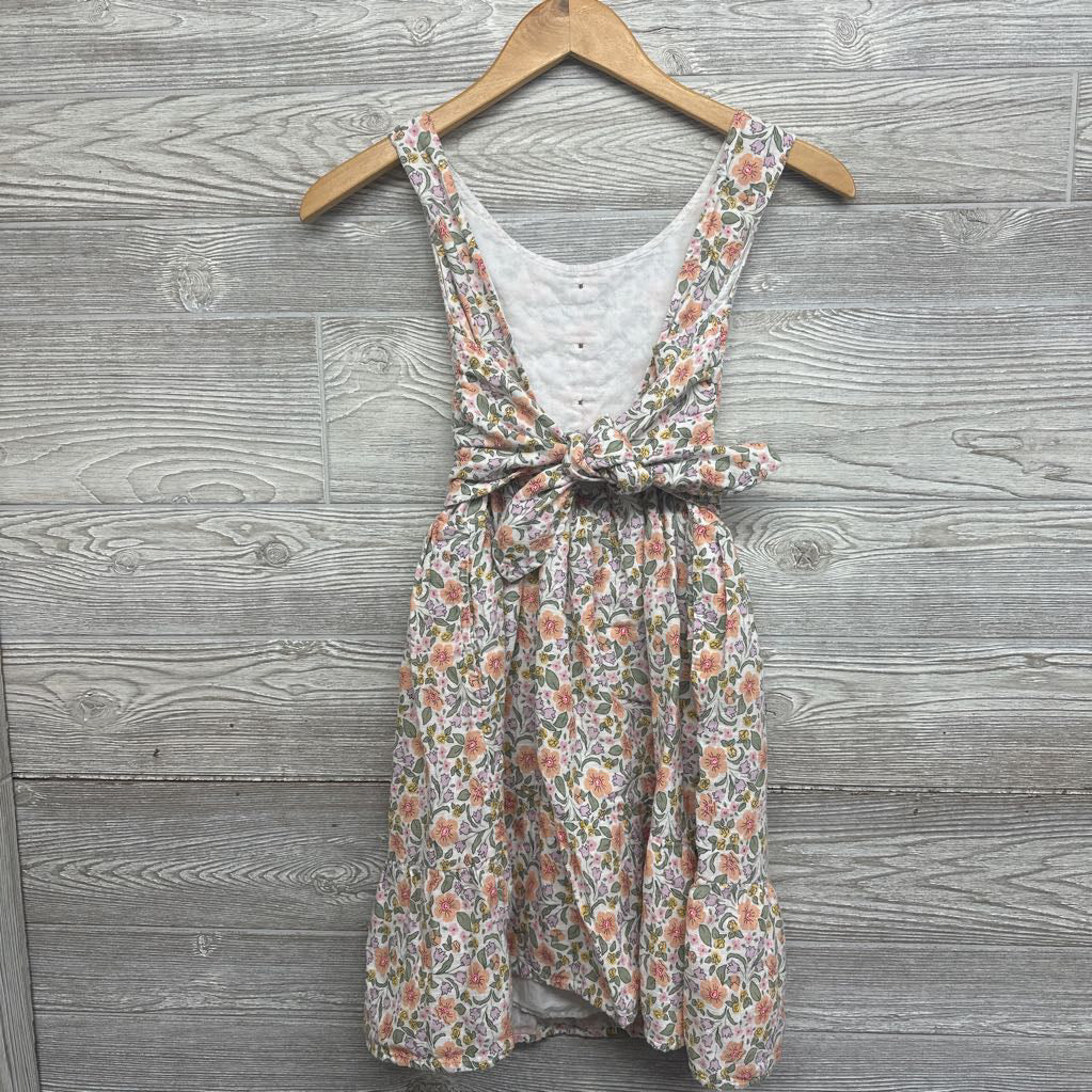 Linen Tank Button Dress Flowers 14