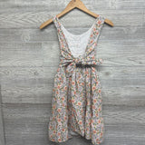 Linen Tank Button Dress Flowers 14