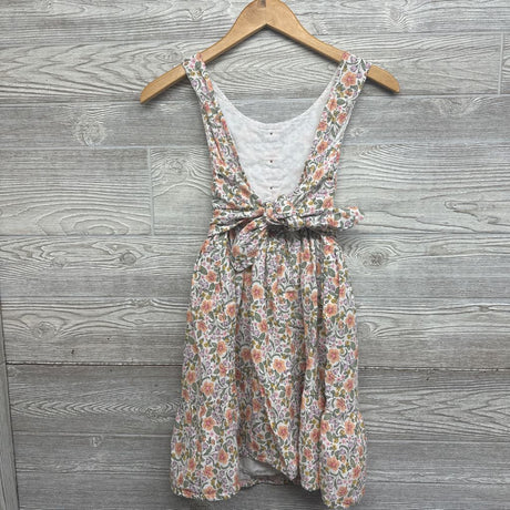 Linen Tank Button Dress Flowers 14