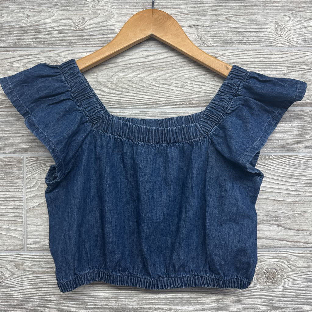 Chambray Flutter Sleeve Shirt 10