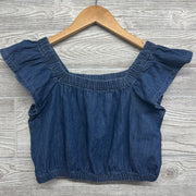 Chambray Flutter Sleeve Shirt 10