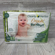 NEW 28 Pk Organic Bamboo Diapers