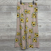 Ribbed Wide Leg Pants Sun Flowers 6X