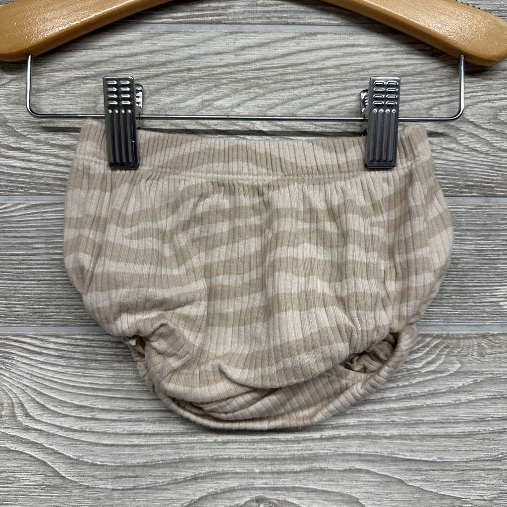 Ribbed Shirt & Shorts Ruffle Trim 3-6M