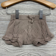 Knit Shorts Scallop Trim 3-6M