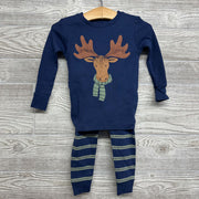 2 Pc LS PJs Moose Stripes 18M