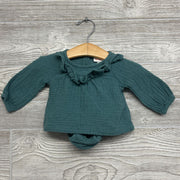 LS Textured Shirt & Bummies NB