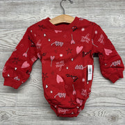 NEW Crewneck Bodysuit Love, Glasses, Hearts 12-18M